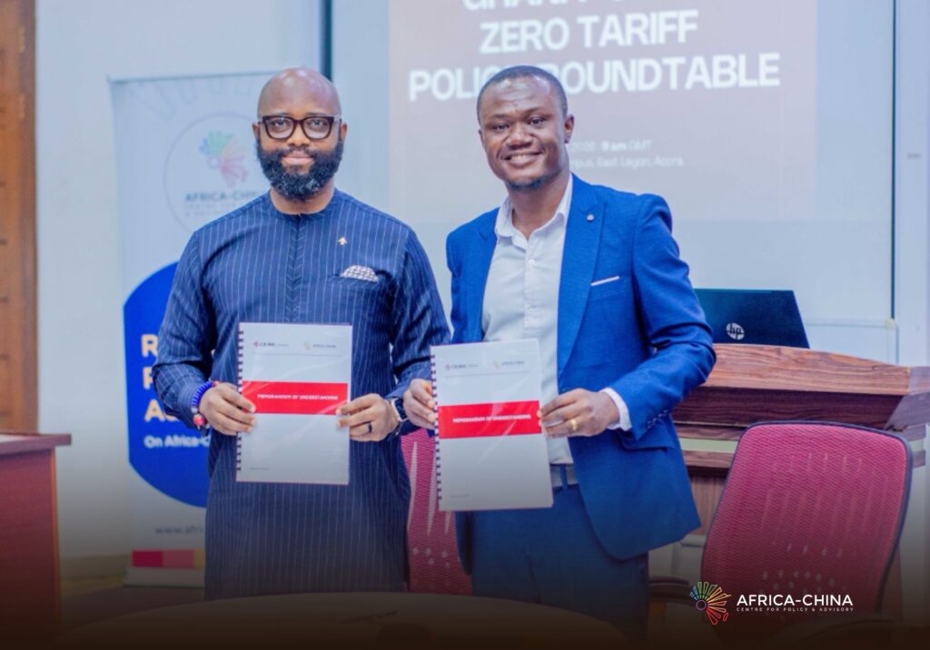 The Africa–China Centre for Policy & Advisory (ACCPA) and the China Europe International Business School (CEIBS Africa) have signed a Memorandum of Understanding (MoU) to strengthen collaboration on policy, business and knowledge exchange relating to Africa–China cooperation.